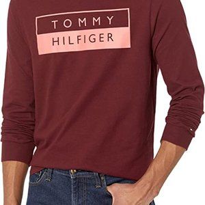 Tommy Hilfiger Men's Long Sleeve Th Logo T-Shirt